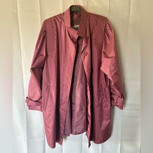 Cambridge Rose Colored Trench Coat -  Size 14